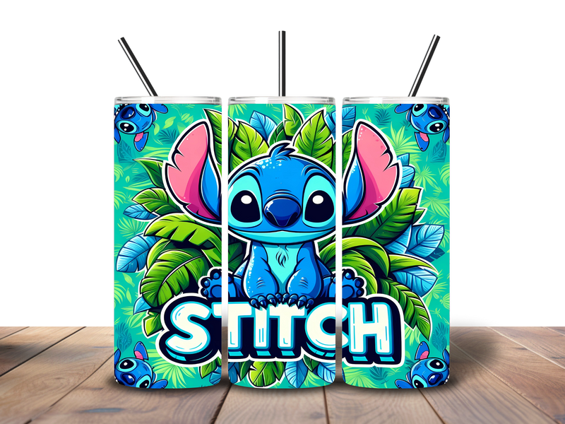 20oz Skinny Tumbler Printed Paper - Cartoon