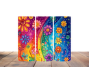 20oz Skinny Tumbler Printed Paper - Rainbow Sunflowers