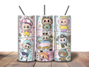 20oz Skinny Tumbler Printed Paper - Bubu Cartoon Monster