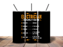 Printed Sublimation Paper for 20oz - Electrician