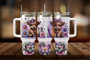 40oz Tumbler Sublimation Print - Purple Highlander