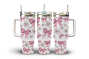 40oz Tumbler Sublimation Print - Bow