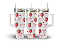 40oz Tumbler Sublimation Print - Strawberries