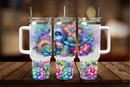 40oz Tumbler Sublimation Print -Turtle