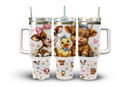 40oz Tumbler Sublimation Print -Cute Highlander Cow