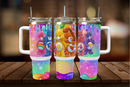 40oz Tumbler Sublimation Print -Rainbow Bears