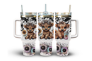 40oz Tumbler Sublimation Print - Sunflower Highlander