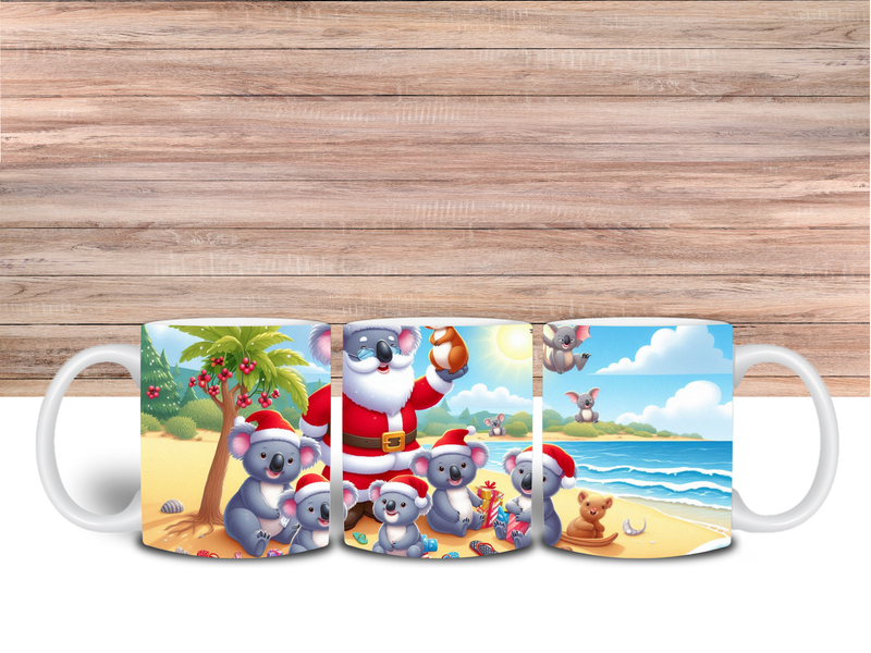 Beach Koala's Printed Sublimation Paper for 11oz mug.