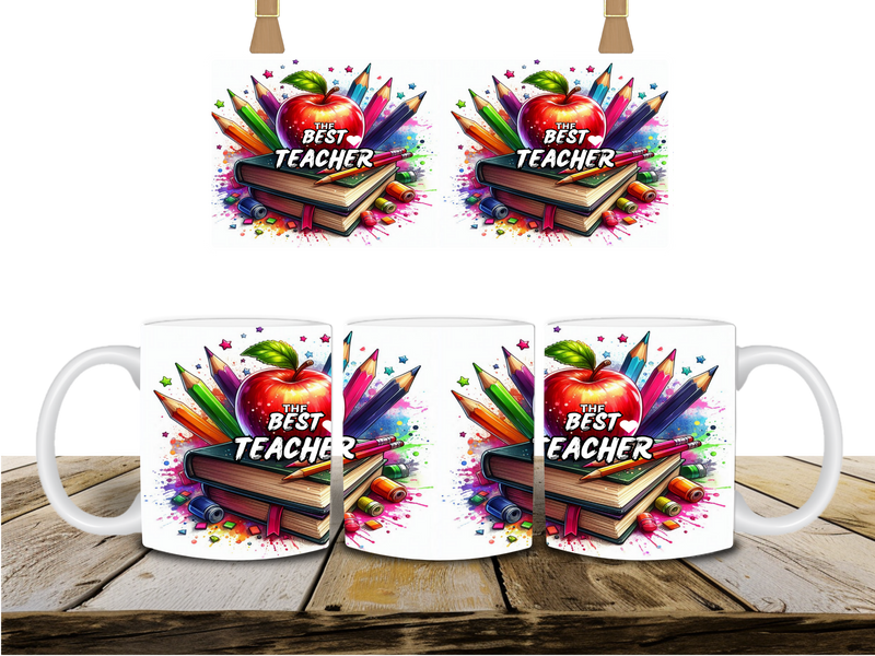The Best Teacher Printed Sublimation Paper for 11oz mug