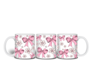 11oz Sublimation print - Pink Bows