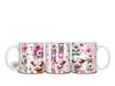 11oz Sublimation print - Floral Highlander Garden