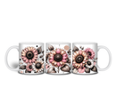 11oz Sublimation print - Pink Sunflower