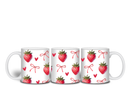 11oz Sublimation print - Strawberry Bows