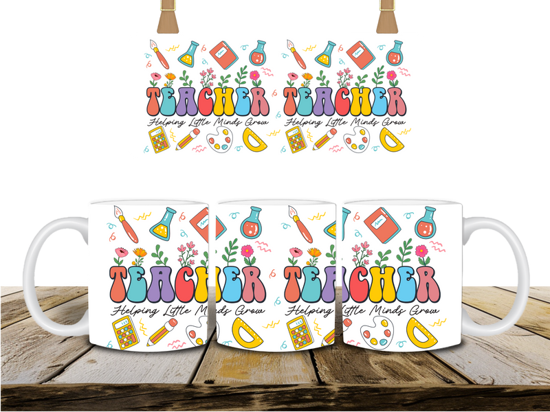 Teacher Minds Printed Sublimation Paper for 11oz mug