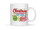Printed Sublimation Paper for 11oz mug - Christmas Calories