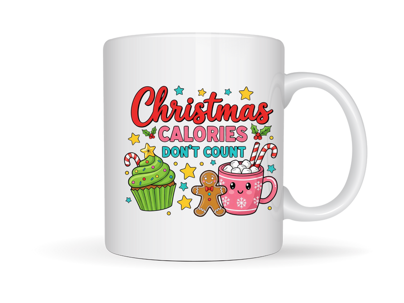 Printed Sublimation Paper for 11oz mug - Christmas Calories