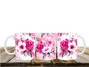 Pink Roses Sublimation Paper for 11oz mug.