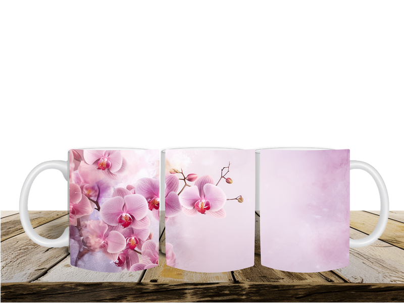Paste Pink Orchid Sublimation Paper for 11oz mug.