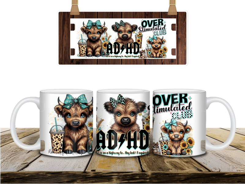11oz Sublimation print - Over Stimulated