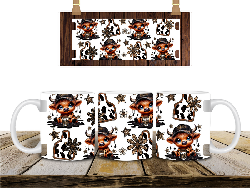 11oz Sublimation print -Sunflower Highlander