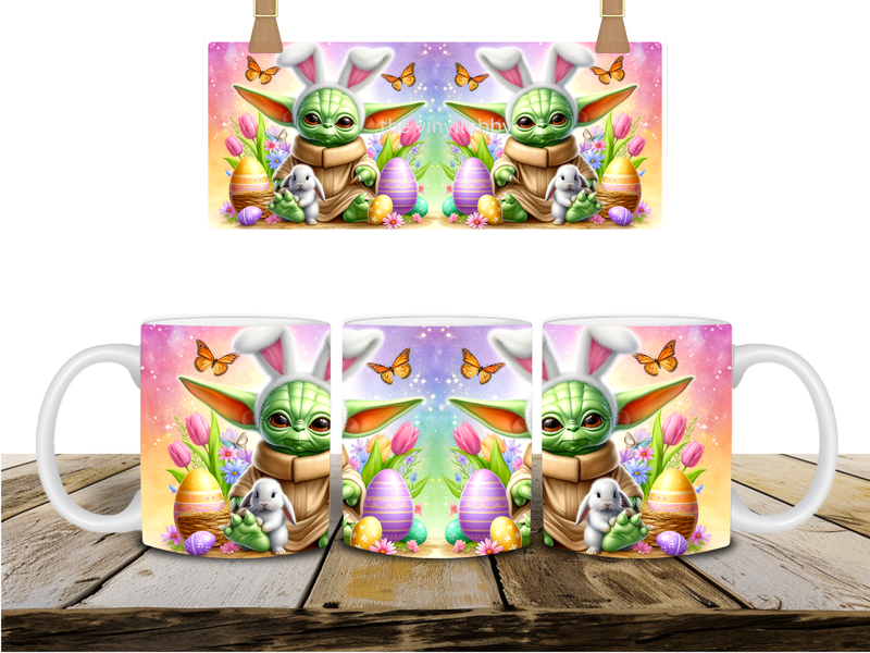 Green Guy Easter Printed Sublimation Paper for 11oz mug