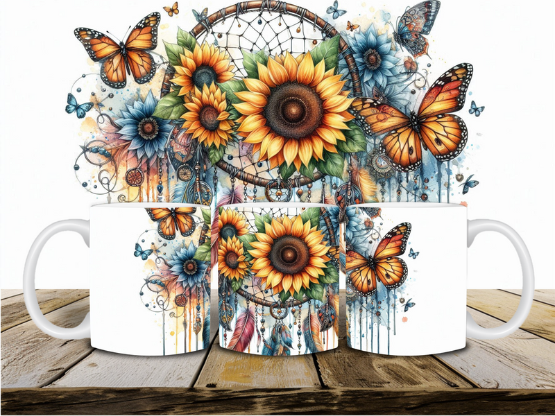 Dream Sunflower Printed Sublimation Paper for 11oz mug