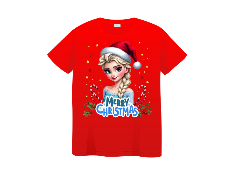 DTF Transfer Sheet - Princess Christmas