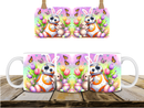 Robot Easter Printed Sublimation Paper for 11oz mug