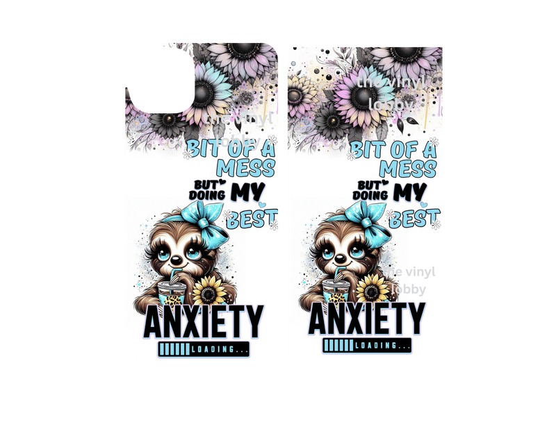 Mobile Phone Case Sublimation Print - Anxiety