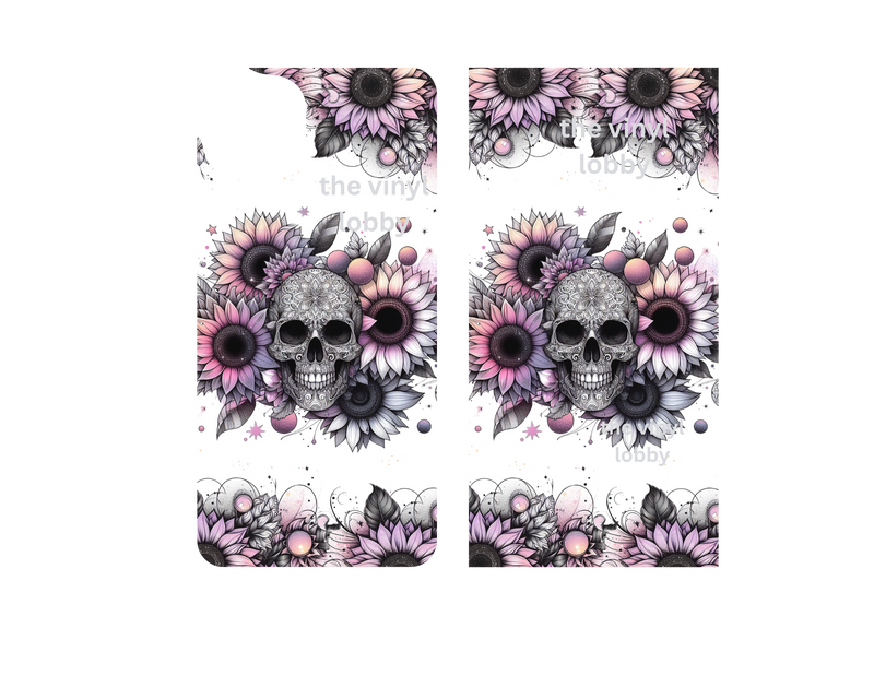 Mobile Phone Case Sublimation Print - Sunflower Skull
