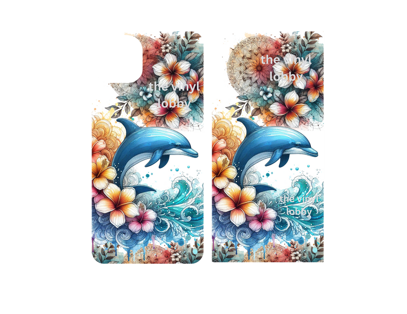 Mobile Phone Case Sublimation Print- Dolphin