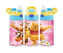 12oz Sublimation Flip Top Water Bottle Print - Bear and Friends