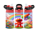 12oz Sublimation Flip Top Water Bottle Print - Kids Street
