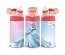 12oz Sublimation Flip Top Water Bottle Print - Magical Princess