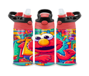 12oz Sublimation Flip Top Water Bottle Print - Kids Street