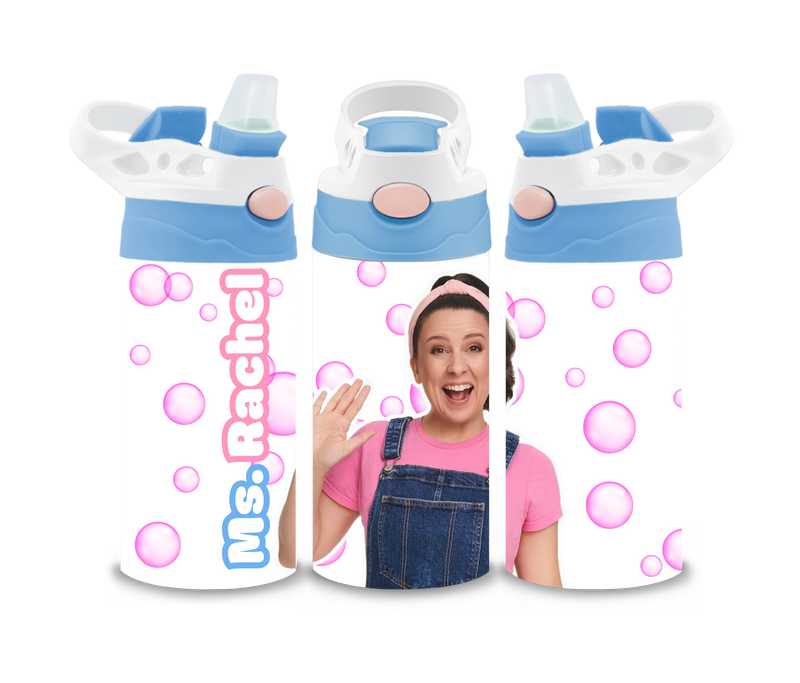 12oz Sublimation Flip Top Water Bottle Print - Miss