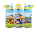 12oz Sublimation Flip Top Water Bottle Print - Bear and Friends