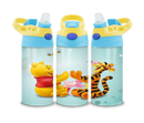 12oz Sublimation Flip Top Water Bottle Print - Bear and Friends