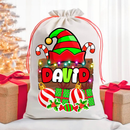 Personalized Santa Sack DTF Print - ELF