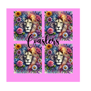 Sublimation Coaster Prints 4 Per Pkt 4"x4" - Floral Lion