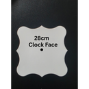 3mm White Acrylic Scalloped Edge Clock Face