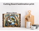 Cutting Board Sublimation Print - Fishing