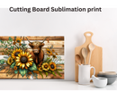 Cutting Board Sublimation Print - Western Highland