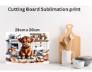 Cutting Board Sublimation Print - Highland Mess