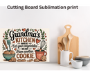 Cutting Board Sublimation Print - Grandma's Kitchen