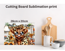 Cutting Board Sublimation Print - Highland