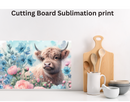 Cutting Board Sublimation Print - Floral Hind