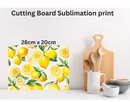 Cutting Board Sublimation Print - Lemon