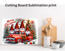 Cutting Board Sublimation Print - Christmas Gnomes
