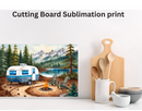 Cutting Board Sublimation Print - Camper